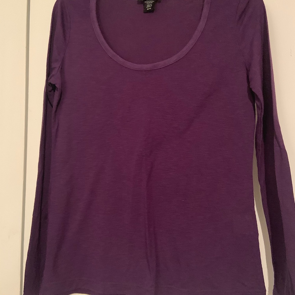 Purple Long Sleeve Top